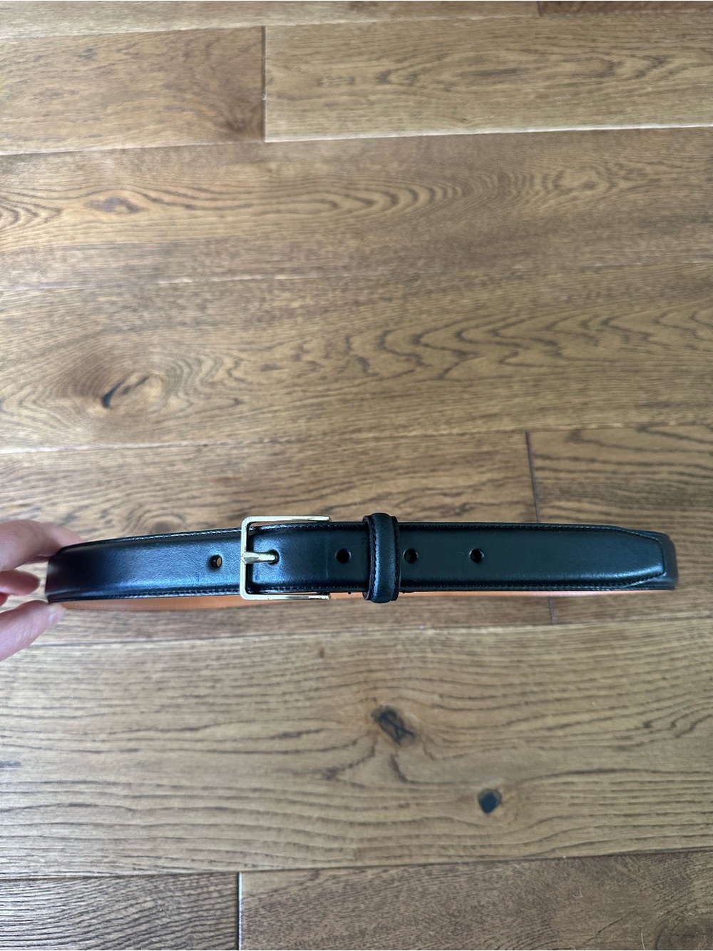 LAUREN Ralph Lauren Genuine Black Leather Classic Style Belt Sz M